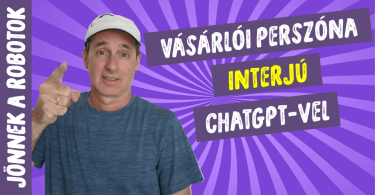 vásárlói perszóna interjú ChatGPT-vel